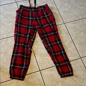 Stars Above Kids Red Plaid Joggers
